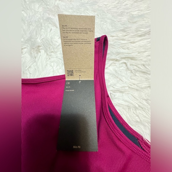 - Nike Dri-Fit Yoga Burgundy Women's Tank Top Size XL - Picture 9 of 11